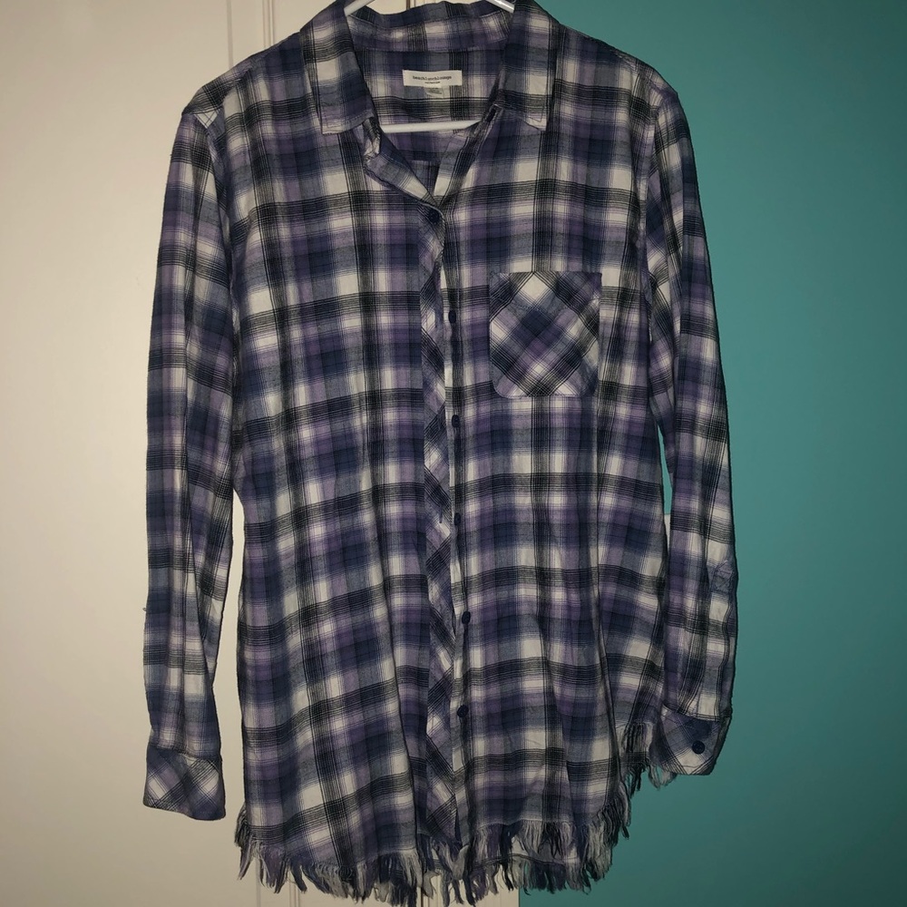 Beach Lunch Lounge Fringe Flannel
